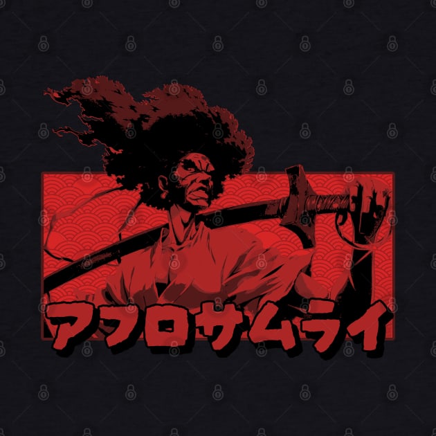 afro samurai warrior red by podni cheear